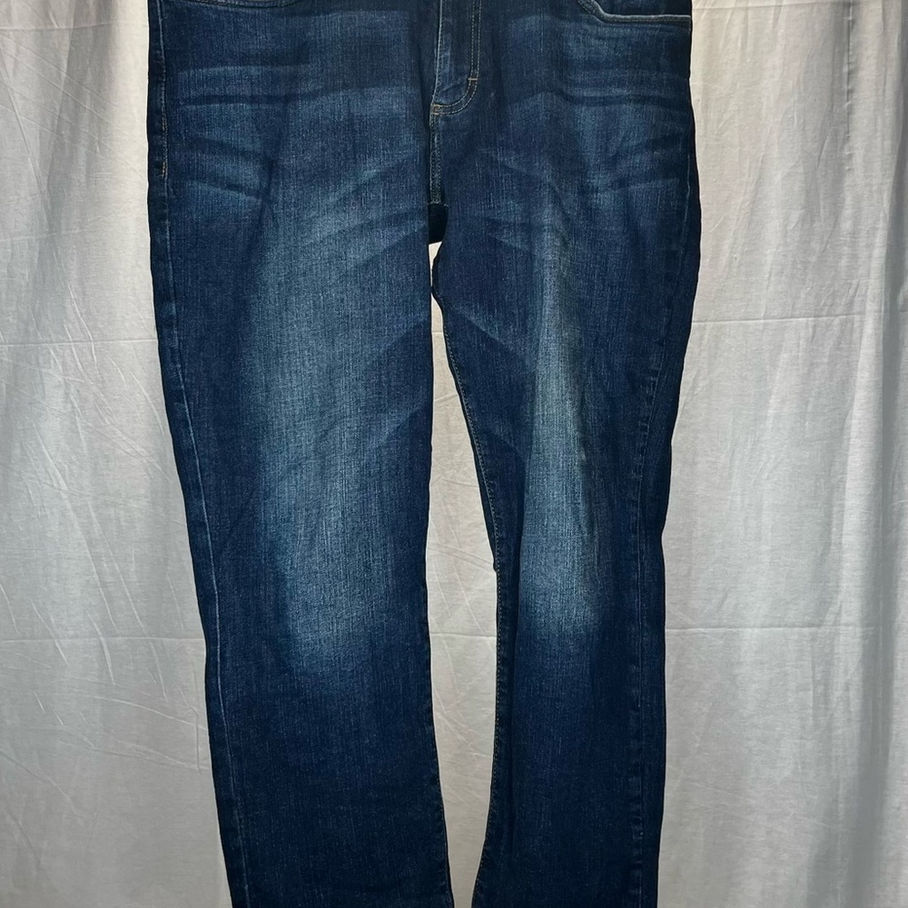 Lee Men's Straight Jeans in Dark Blue Wash
